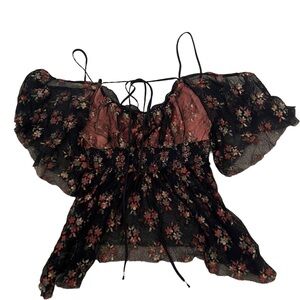 Free People floral blouse